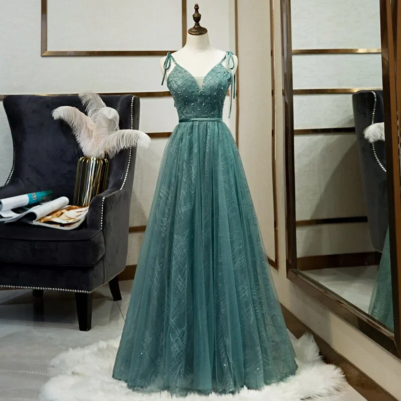 2022-crystal-prom-dresses-long-straps-spaghetti-tulle-evening-gown-slit-right-sweet-green-formal-evening-dresses-gown