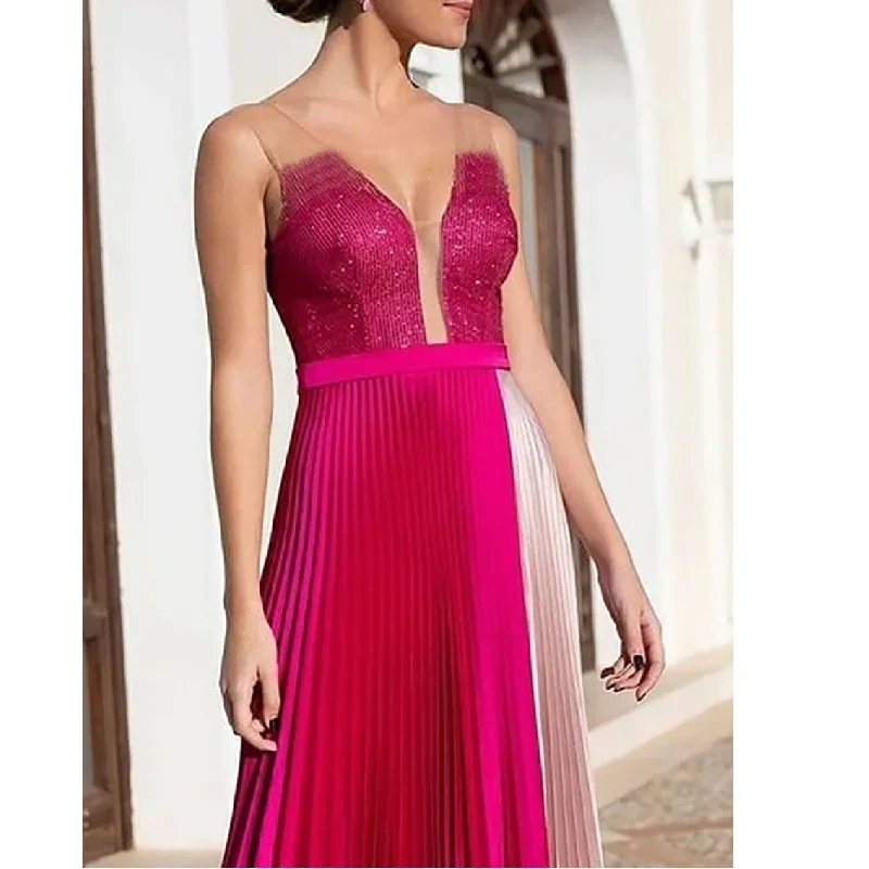 2022-fashion-elegant-party-prom-dress-sexy-slim-v-neck-tube-top-backless-pleated-contrast-robe-de-soire-de-mariage-cocktail-gown