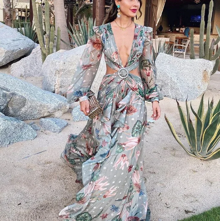 2022-fashion-floral-print-long-sleeved-ruffles-deep-v-neck-long-beach-prom-dresses-hollow-out-vacation-party-vestidos-daily-ritual