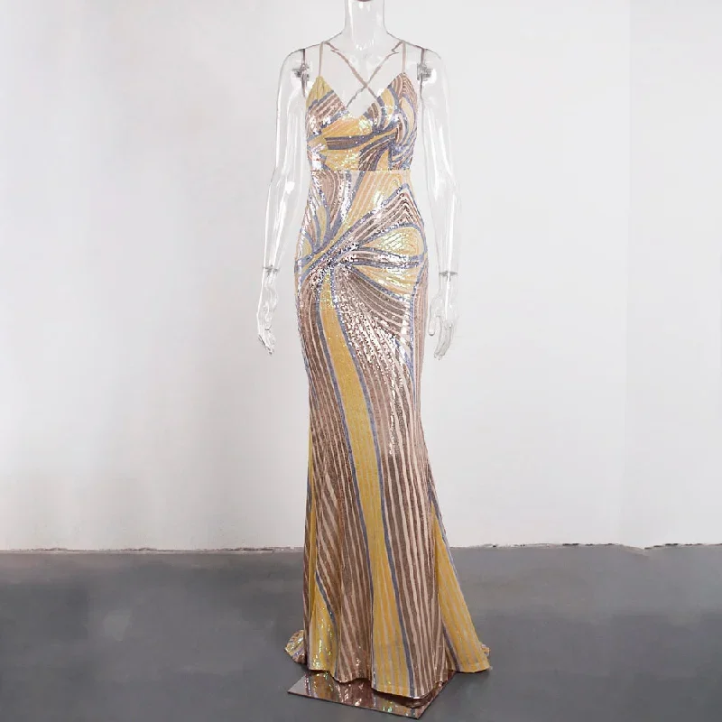 2022-sexy-slip-long-golden-prom-dress-shine-stretchy-sequin-stripe-backless-criss-cross-sleeveless-evening-party-ball-gown-maxi