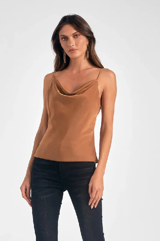 Elan Drape Neck Cami (Colors Available)