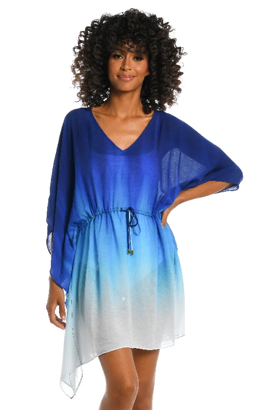 Ocean Oasis V-Neck Caftan - FINAL SALE