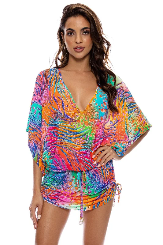 WILD WATERS CABANA V NECK DRESS