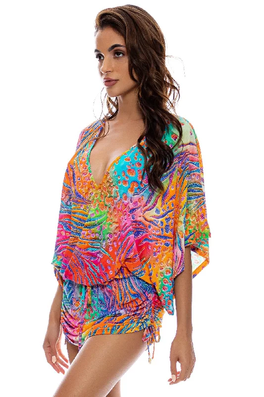 WILD WATERS CABANA V NECK DRESS