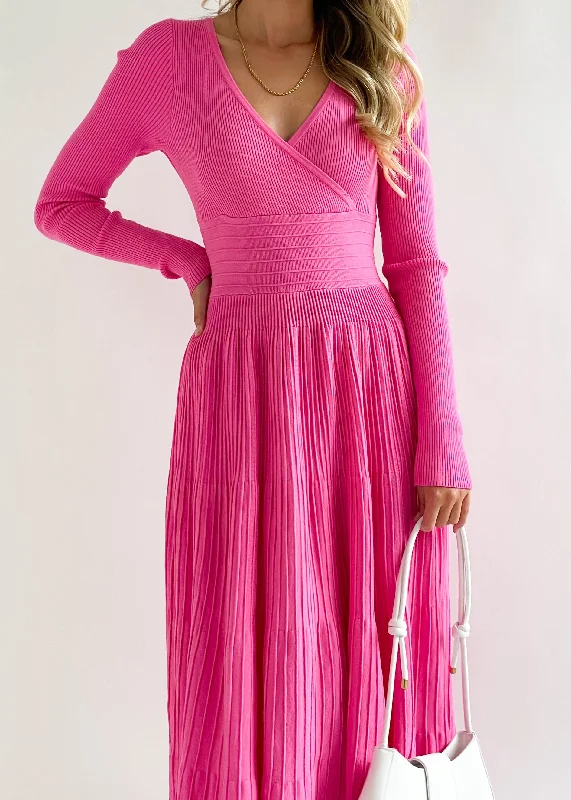 alise-knit-midi-dress-magenta