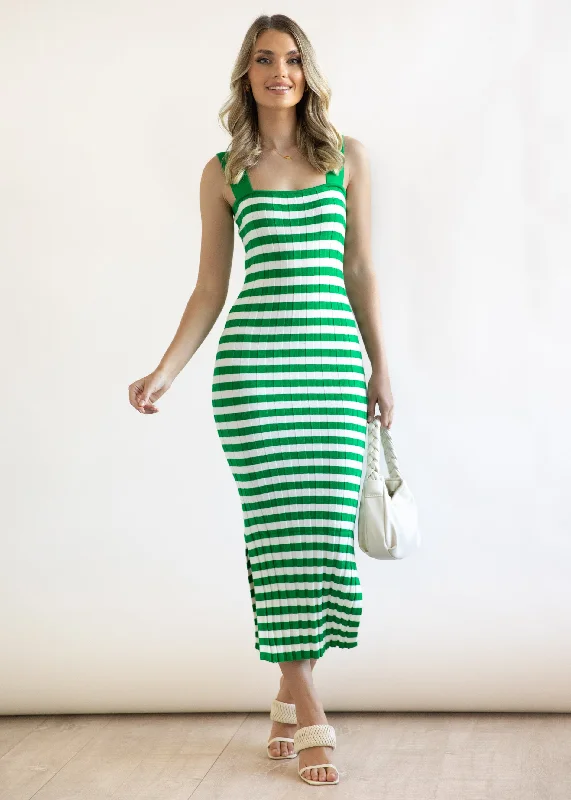 hellie-knit-midi-dress-green-stripe