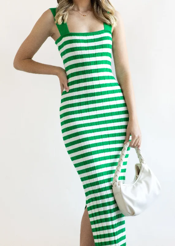 hellie-knit-midi-dress-green-stripe