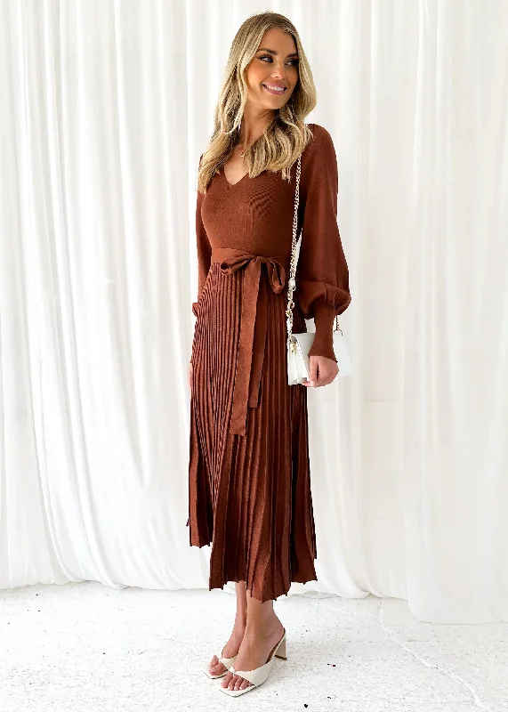 lorrisa-knit-midi-dress-chocolate