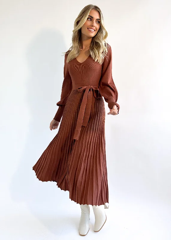 lorrisa-knit-midi-dress-chocolate