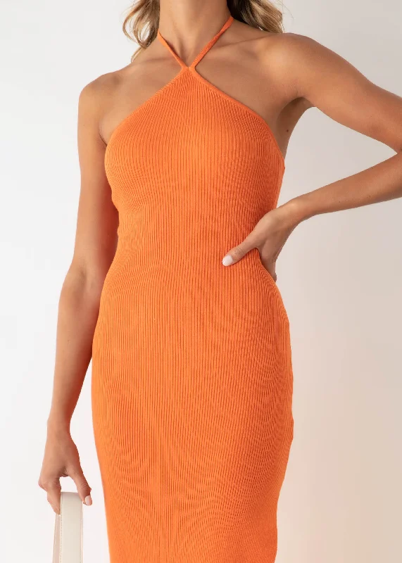 skyler-halter-knit-midi-dress-tangerine