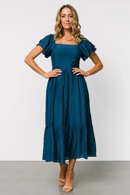 Buttercup Midi Dress | Deep Blue