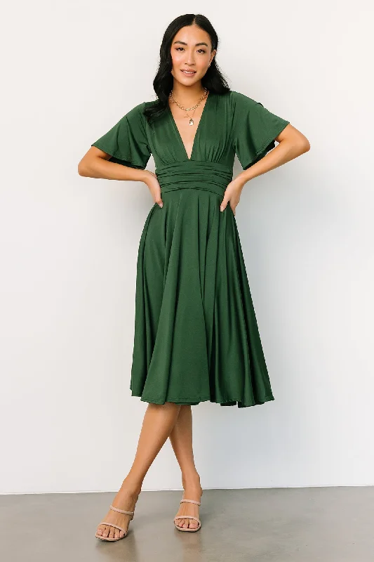 Janette Midi Dress | Green