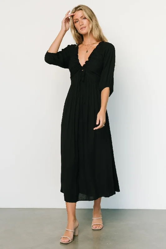 Vicki Midi Dress | Black