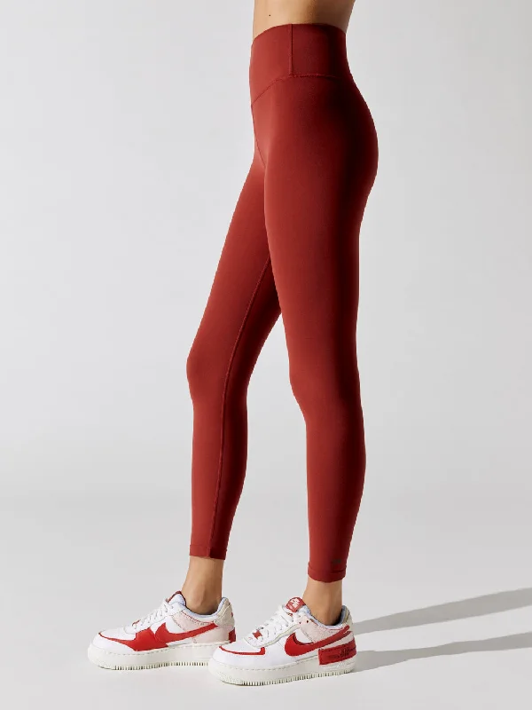 Airweight High Waist 7/8 Legging - Rust