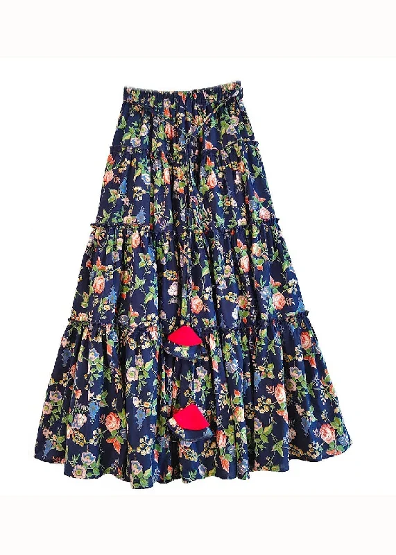 beautiful-blue-wrinkled-print-high-waist-patchwork-cotton-skirts-fall