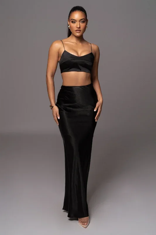 Black Isella 2-Piece Skirt Set