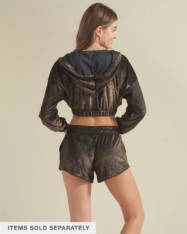 black-snakeskin-hooded-velvet-crop-jacket