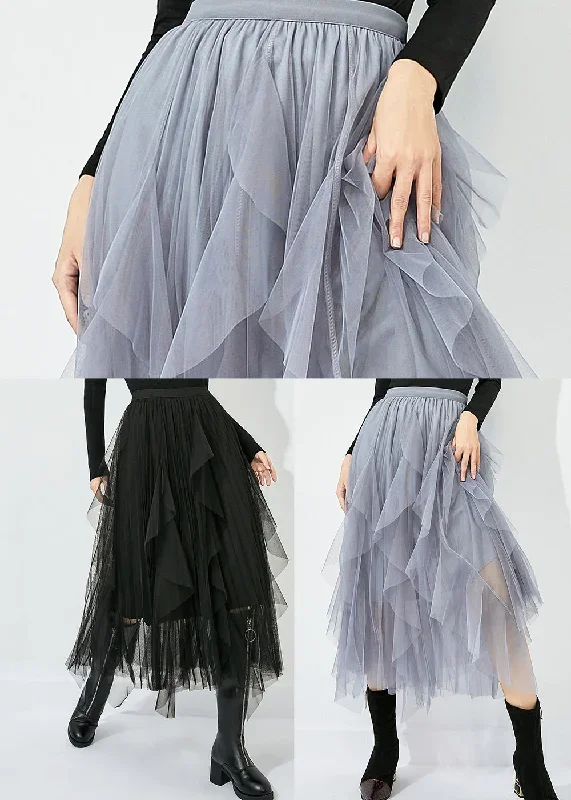 black-tulle-holiday-a-line-skirts-high-waist-oversized-summer