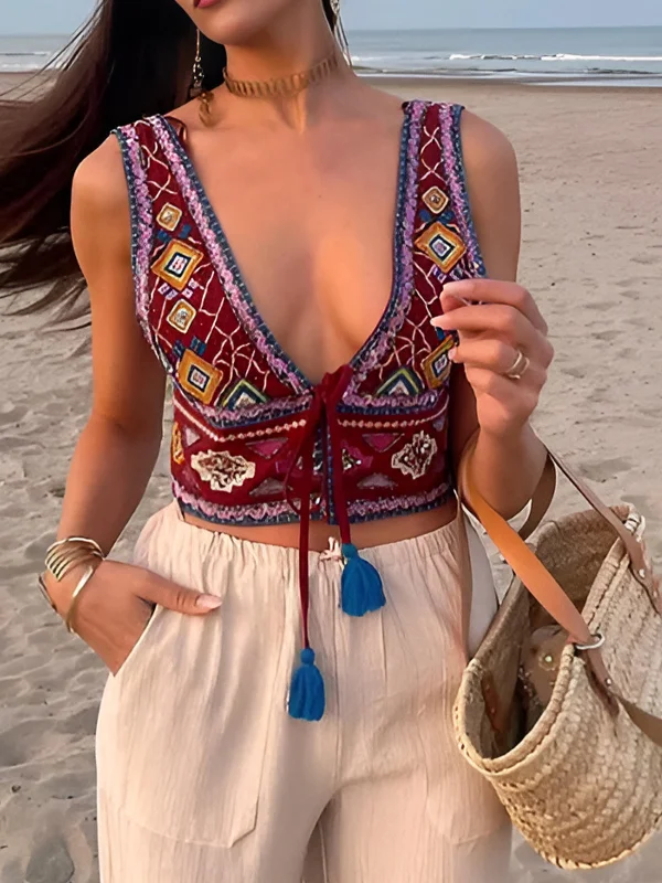 boho-embroidery-knotted-cami-top