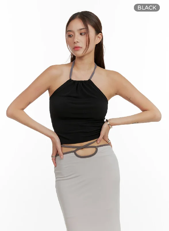 contrasting-halter-strap-crop-top-cl405