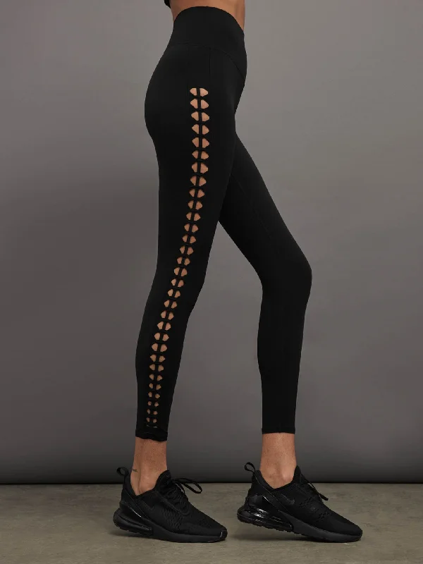 Crochet Legging in Melt - Black