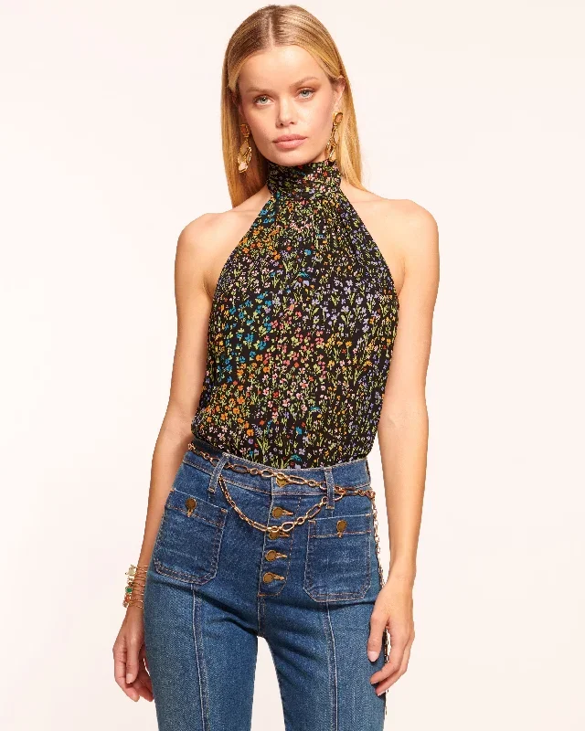 Eileen High Neck Halter Top