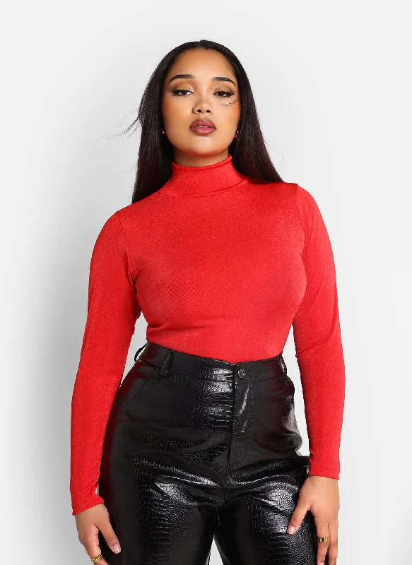 essential-slinky-mock-neck-bodysuit-red