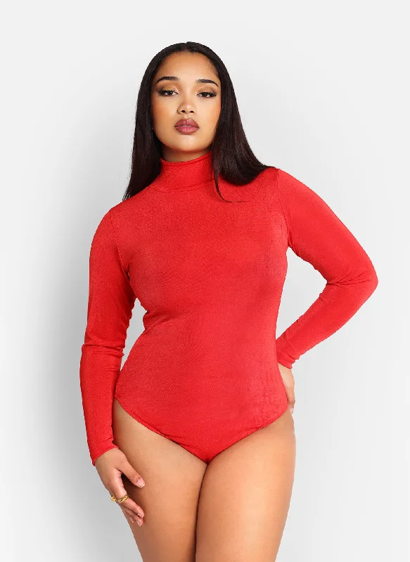 essential-slinky-mock-neck-bodysuit-red