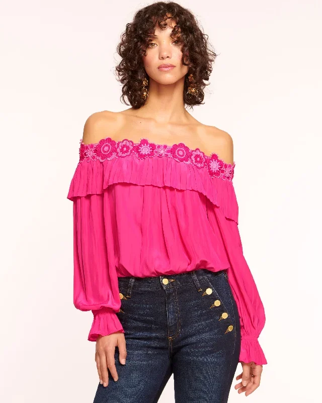 Fannie Embellished Off-The-Shoulder Top