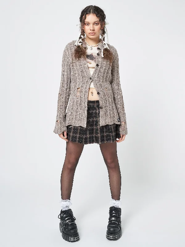 gem-sand-distressed-knit-cardigan