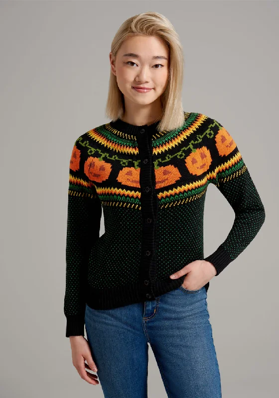 Give 'Em Pumpkin To Talk About Fair Isle Cardigan