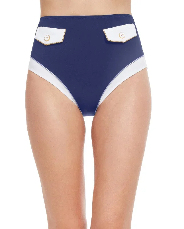 Gottex High Class Pocketed High Waist Bikini Bottom