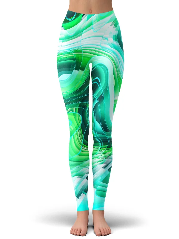 Green Schism Leggings