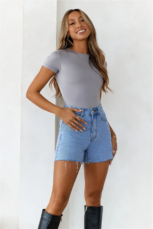 HELLO MOLLY BASE Core Contour Bodysuit Grey