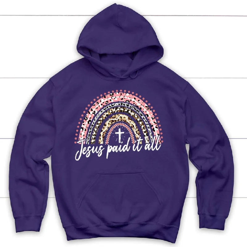 jesus-paid-it-all-rainbow-easter-christian-hoodie