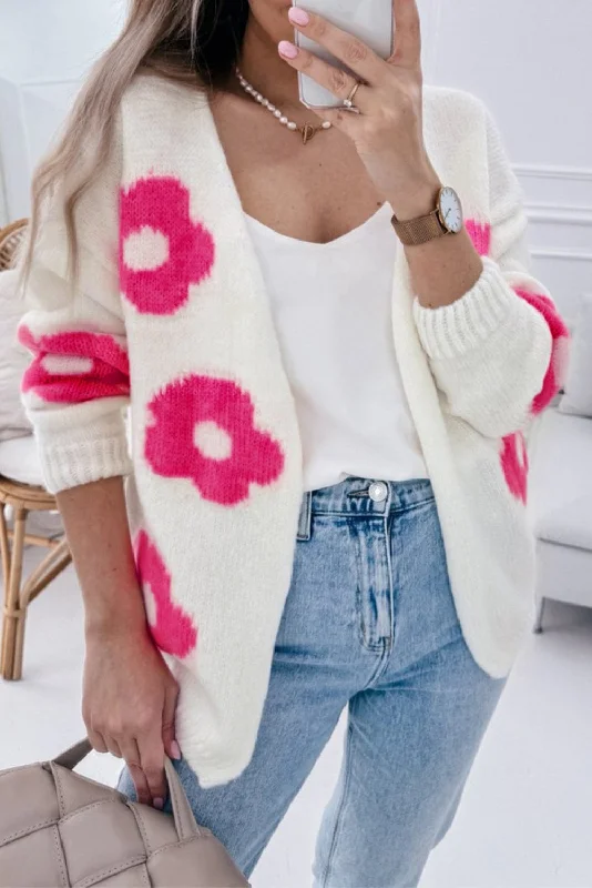 Kaylee Flower Knit Cardigan | S-XL