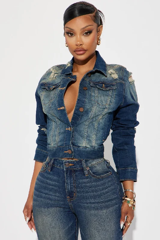 Kelly Denim Jacket - Dark