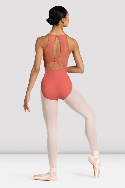 ladies-cassia-halterneck-leotard-peach