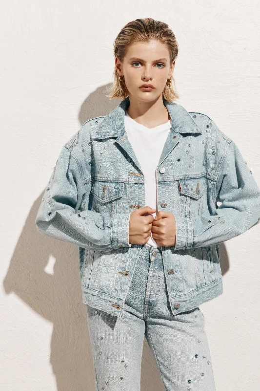 Levi's 90s Studded Trucker Jacket Light Blue