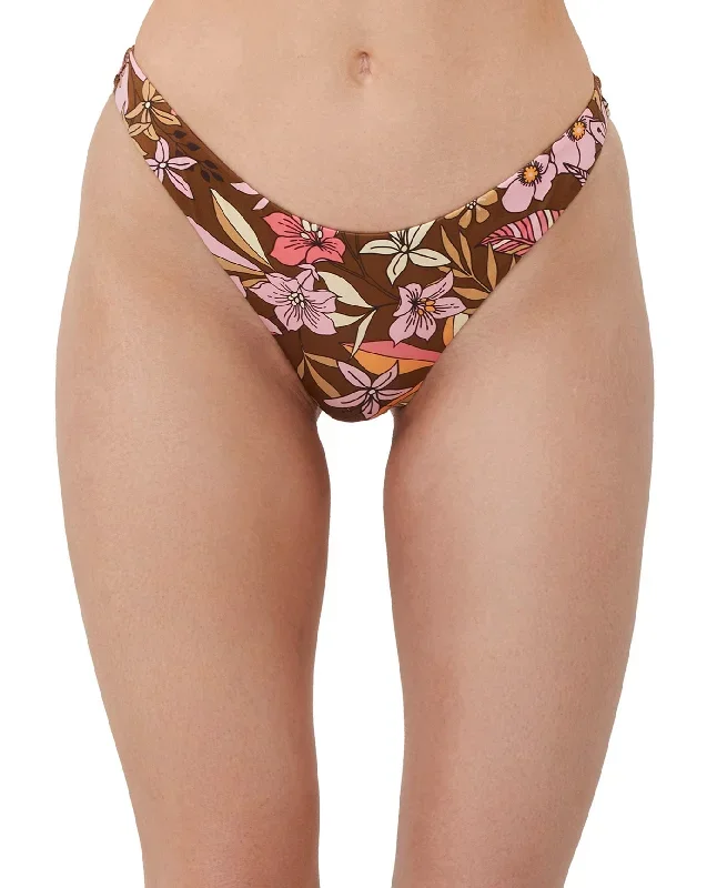 Luma Resort Flower High Leg Sexy Bikini Bottom