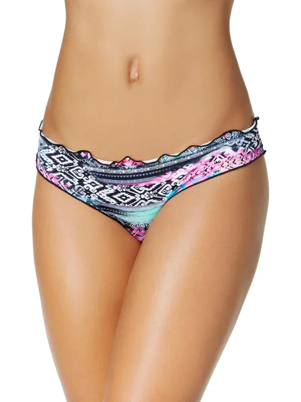 Mermaid Womens Hipster Tribal Print Bikini Swim Bottom