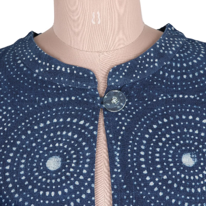 mesmerizing-indigo-circle-motif-block-printed-cotton-jacket-from-india