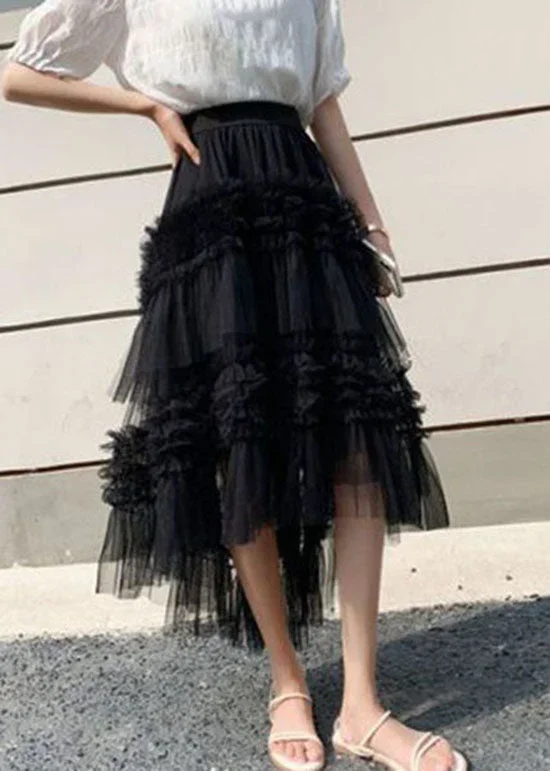 organic-black-wrinkled-layered-patchwork-tulle-skirt-spring