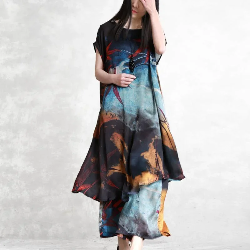 original-blue-print-silk-chiffon-suit-loose-draping-sleeveless-top-wide-leg-pants-2019-summer