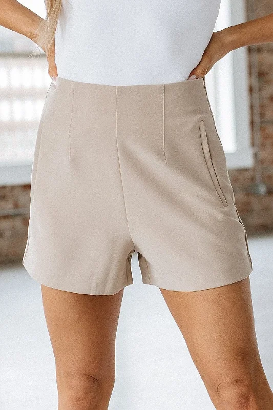 Penny Pintuck Detail Shorts