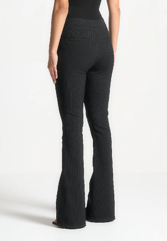 pinstripe-fit-and-flare-leggings-black