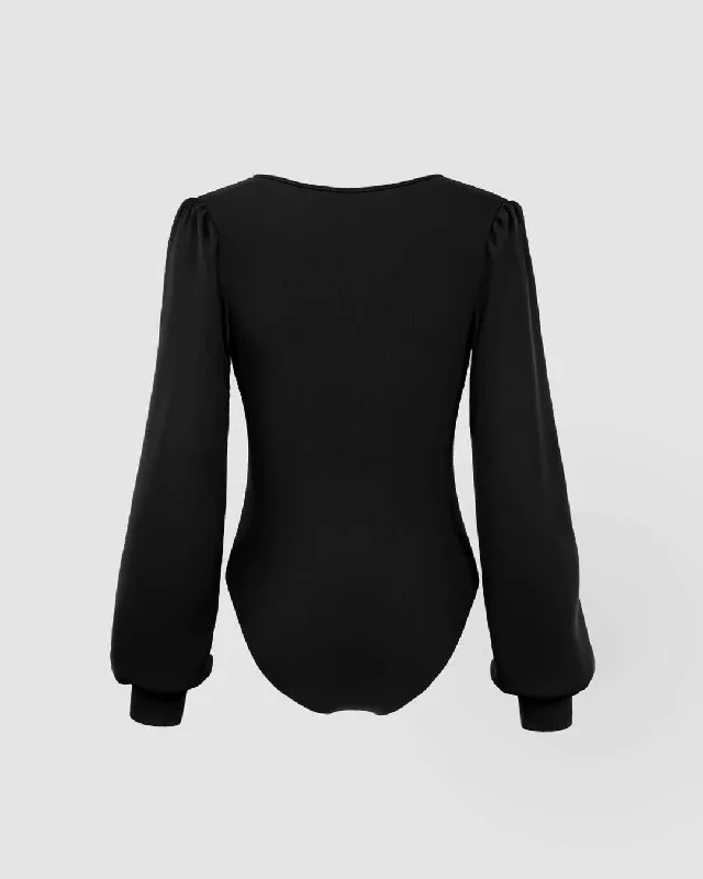 plunging-neck-lantern-sleeve-black-bodysuit