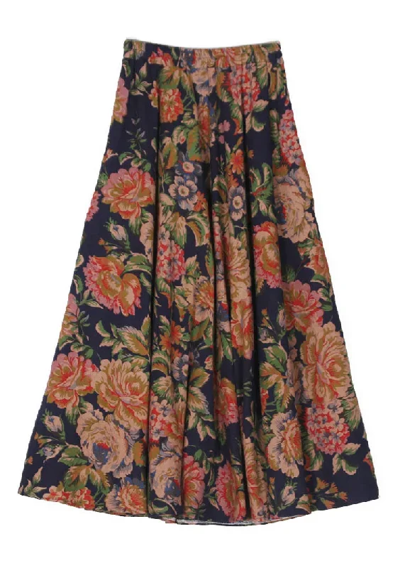 plus-size-print-cozy-a-line-skirt-summer