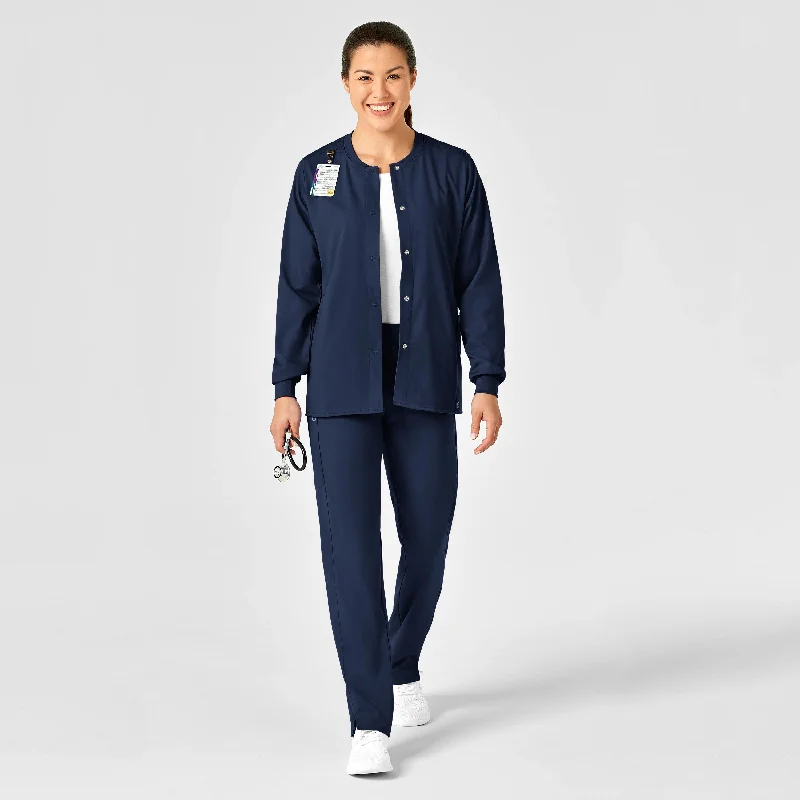 pro-womens-snap-front-scrub-jacket-navy