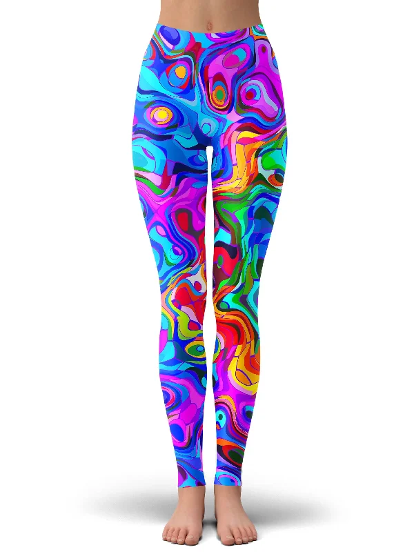 Rainbow Waves Leggings